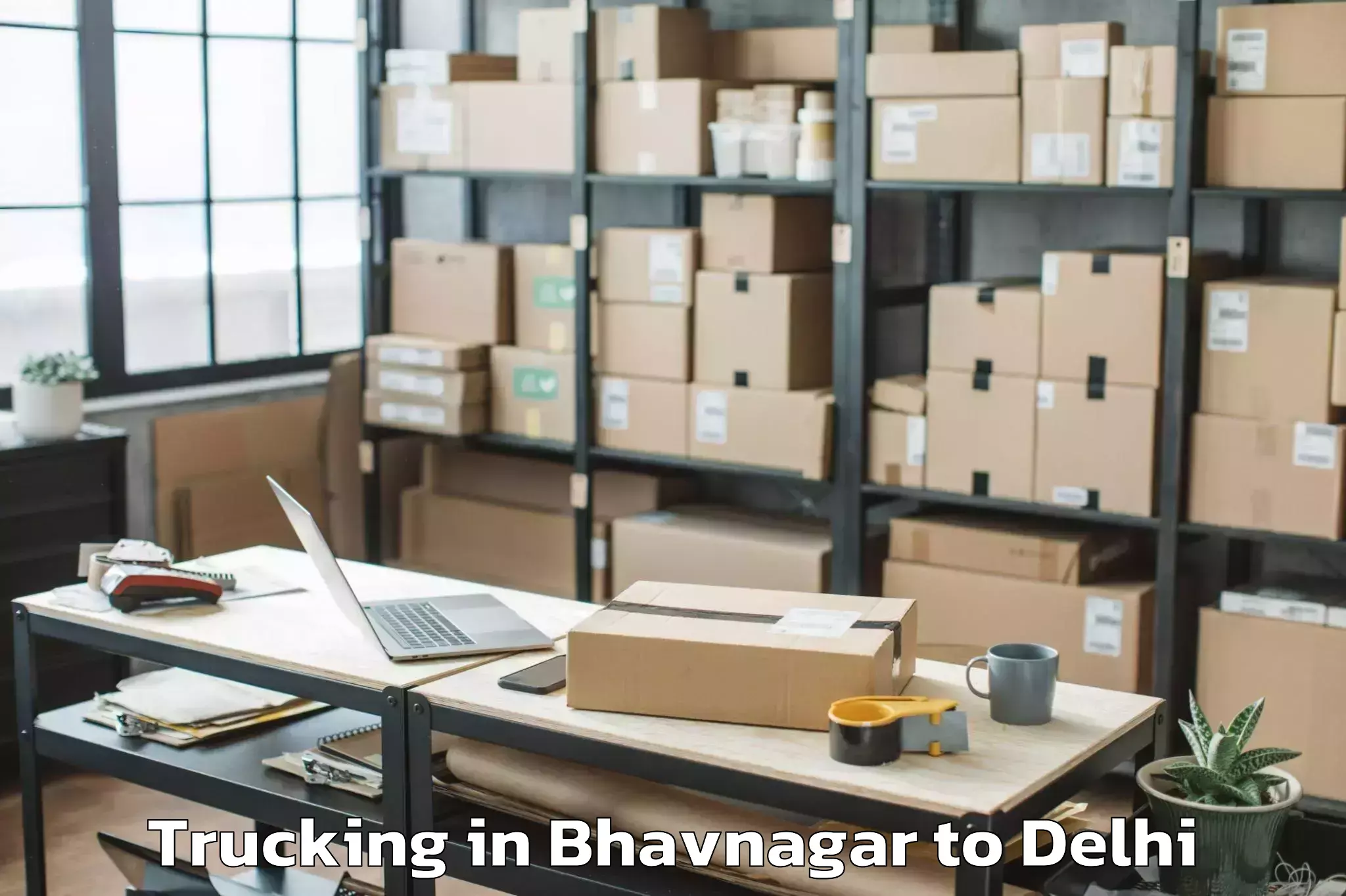 Book Bhavnagar to Mgf Metropolitan Mall Delhi Trucking